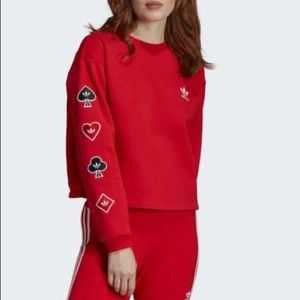 Adidas Women's Originals V-day Crew Sweatshirt
